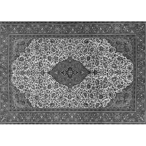 Ahgly Company Indoor Rectangle Persian Gray Traditional Area Rugs, 8' x 12'