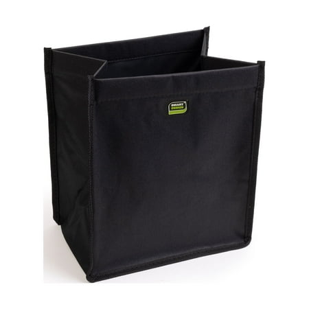 Smart Design Vehicle Waste Bag with Adjustable Strap, 9.5" x 11", Black