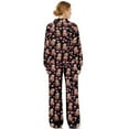 thumbnail image 2 of SCRAWLGOD Valentine's Day Decor Heart Sloth Print Pink Black Lounge Sets for Women Turtleneck Pullover Sweatshirt Wide Leg Sweatpants Fashion 2 Piece Outfits Casual Sweatsuit Comfortable Tracksuit, S, 2 of 7