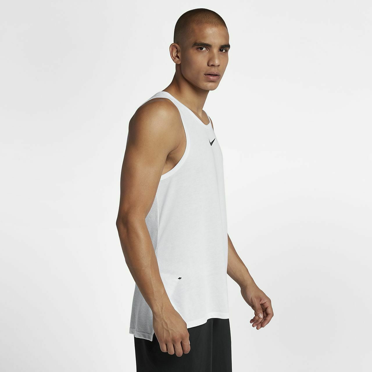 Nike Elite Lightweight Men's Black Basketball Tank Top Size XL 