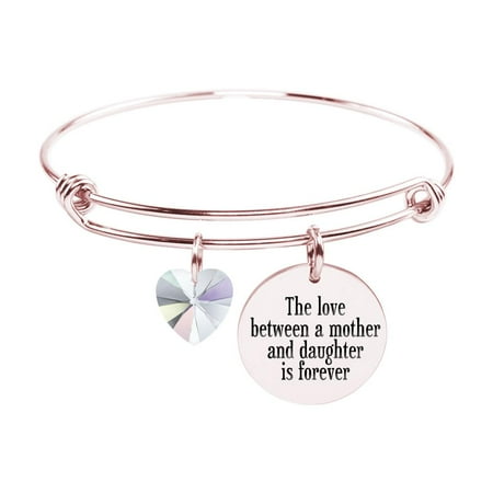 Ashley Bangles - Adjustable Bangle with Crystals from Swarovski - LOVE BETWEEN MOTHER