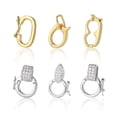 thumbnail image 1 of Pulsera con collar de perlas de plata S925, hebilla de plata, accesorios de hebilla de conexión, hebilla redonda conjunta, accesorios de joyería de plata hechos a mano, 1 of 3