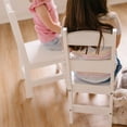 thumbnail image 6 of Melissa & Doug Wooden Chairs, Set of 2 - White Furniture for Playroom, 6 of 10