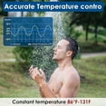 thumbnail image 4 of Tankless Water Heater Propane, 1.6GPM 6L Portable Instant Hot Water Heater, Outdoor Use for RV, Camper Van, Camping Trailer, Cabin, Barn, Pool, Sliver, 4 of 6
