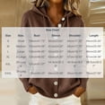thumbnail image 2 of Luvrsol Cardigan Sweaters for Women Plus Size Hooded Lapel Collar Button Down Knit Jacket Solid Casual Sweater Coat, Coffee 2XL, 2 of 5