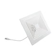 thumbnail image 2 of Ventilation Fan White Square Ceiling Or Wall-Mount Exhaust Fan 8In, 2 of 10