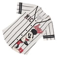 thumbnail image 3 of Disney Ladies Mickey Mouse Baseball Jersey, Button Down Jersey Shirt Ivory Black – 2XL, 3 of 6