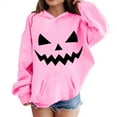 thumbnail image 4 of Mercatoo Halloween Sweatshirts for Boys Girls Cute Pumpkin Hoodie Long Sleeve Pocketed Pullover Shirts Fall Winter Warm Tops, 4 of 4