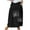 Black, variant on Mrat Plus Size Skirts for Women Women's Casual Retro Floral Skirts Linen Elastic Waist Pleated Maxi Skirt with Pockets Plus Size Skirts S-242 Khaki L
