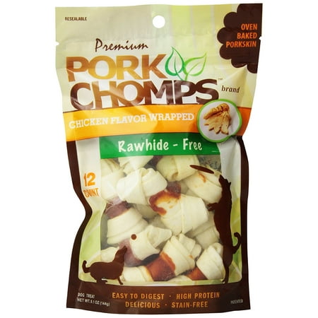 - Premium Pork Chomps Mini Knotz Chicken, 2.5