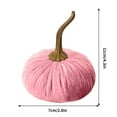 thumbnail image 3 of Edgergery Creative Fall Velvet Pumkins Decor,2.8Inch Mini Rustic Faux Velvet Pumpkins with Real Stems Fabric Pumpkins Foam Pumpkins for Fall Decorations Wedding Harvest Thanksgiving Decor, 3 of 4