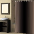 thumbnail image 2 of Fabric Shower Curtain Ombre Abstract Gradient Brown Black Shower Curtains with 12 Hooks Waterproof Machine Washable Bath Curtains for Bathroom, 54 x 78in, 2 of 6
