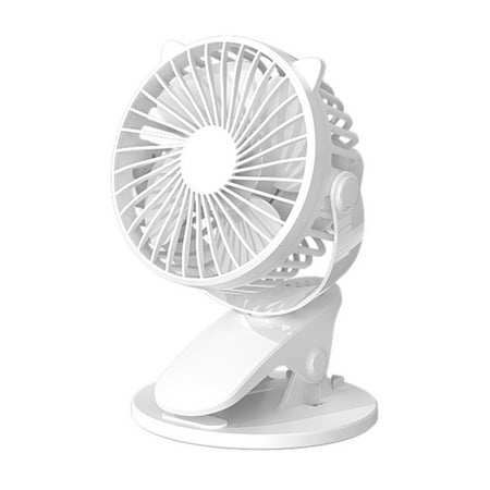 

USB Desk Fan Clip on Fan Table Cooling Fan with 3 Speed USB Powered Stroller Fan 360 Degree Rotatable Desk Fan for Car Office