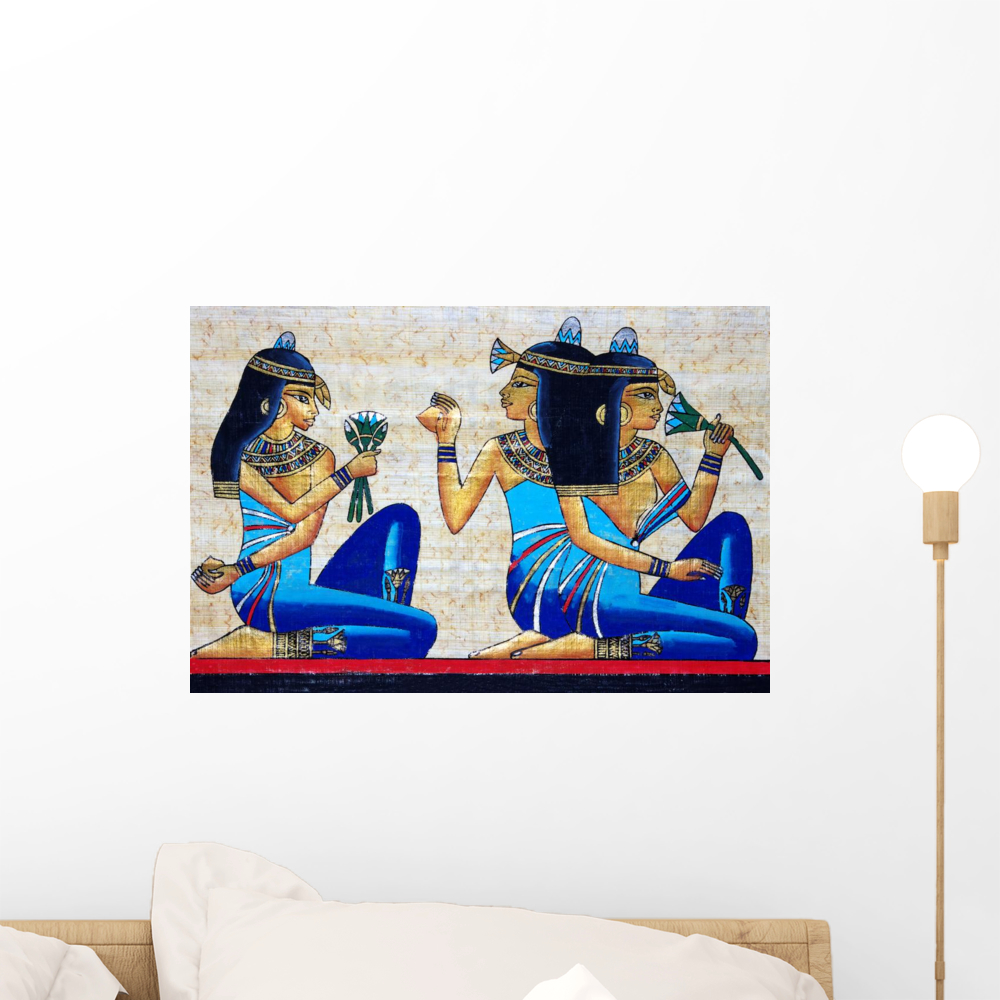 Beautiful Egyptian Papyrus Wall Mural Decal by Wallmonkeys Vinyl Peel ...