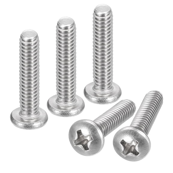 #8-32x3/4" Pan Head Machine Screws, 304 Stainless Steel Screw, Pack of 50