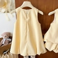 thumbnail image 7 of Moocorvic Toddler Girls Dresses Casual Sleeveless A Line Summer Dress Sling Sundress 10-11 Years,Yellow, 7 of 7