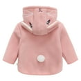 thumbnail image 4 of GYRATEDREAM Toddler Girls Boys Hooded Fleece Jacket Baby Cartoon Animal Zip Up Outwear Coat Infant Fall Winter Clothes for 6M-5T, 4 of 8