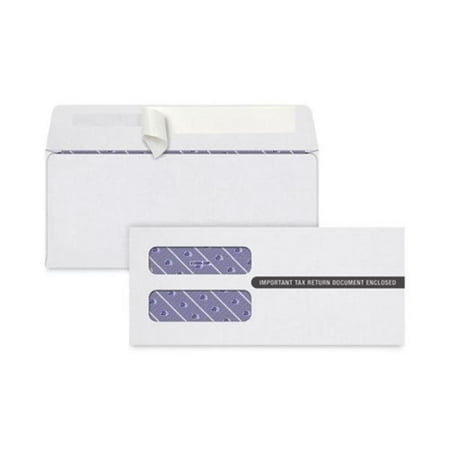 Tops Business Forms TOPS10993PS 3.75 x 8.75 in. 1099 Self-Seal Security Tinted Double Window Envelope  Pack of 100