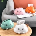 thumbnail image 2 of Home Office Hotel Cartoon Style Napkin Dispenser Bathroom Refillable Paper Napkins Box Case Organizer Container Orange, 2 of 9