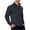 Navy, variant on Men's Quarter Zip Sweater Textured Knit Business Casual Pullover