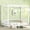 White, variant on Harper & Bright Designs Twin Size Canopy Bed with Guardrail, Wood 4 Poster Bed with Fence for Bedroom, White