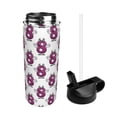 thumbnail image 2 of Bingfone Cute Number 8 Print 18oz Sports Insulated Kettle With Straw, Leakproof & BPA Free, Drinking Sports Water Bottle for Fitness, Gym & Outdoor, 2 of 8