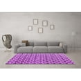 thumbnail image 3 of Ahgly Company Indoor Square Abstract Purple Modern Area Rugs, 5' Square, 3 of 4