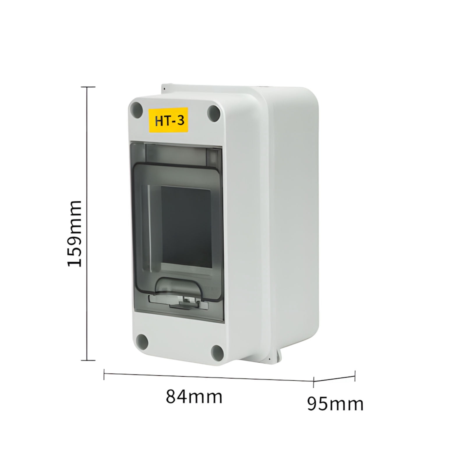 Water Resistant Mountable Electrical Panel Enclosure With 2 Position Current Interrupter For Indoor Outdoor Application