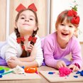 thumbnail image 3 of 21pcs Girls School Bow Hair Accessories Set-Red, 3 of 7