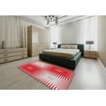 thumbnail image 4 of Ahgly Company Indoor Rectangle Patterned Red Abstract Area Rugs, 5' x 8', 4 of 6