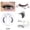 1 Pair LZ10, variant on 3D Faux Mink Magnetic False Eyelashes, Natural Look No Glue Reusable Easy Apply Lashes