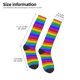 thumbnail image 2 of Balery Colorful Glitter Rainbow Calcetines novedosos Calcetines deportivos Calcetines hasta la rodilla Calcetines de algodón Calcetines originales y geniales, 2 of 6