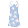 thumbnail image 4 of Tnhcen Soft Casual Print Pajamas Silky Spaghetti Straps Ruffled Camisole Shorts Fashionable Summer Lounge Nightwear XS-2XL, 4 of 5