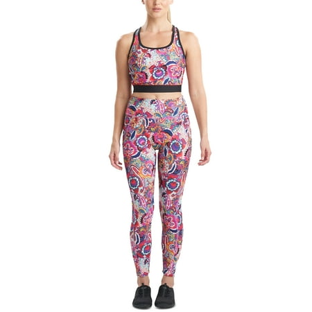 MSRP $48 Josie Natori Printed Cropped Top ONLY Green Size Large