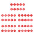 thumbnail image 1 of STRANDCHIC 50 Pcs Étiquettes de Clé Colorées Numérotées Étiquettes d'Identité Rouges pour Hôtel Enregistrement, 1 of 5