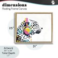 thumbnail image 4 of Stupell Industries Eclectic Leopard On Air Headphones Gold Floating Frame Canvas Art, 31 x 25, by Svetlana Aleynikova, 4 of 8