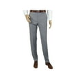 thumbnail image 3 of Mens Mantoni Flat Front Pants All  Wool Super 140's Classic Fit 46306-2 Gray, 3 of 10