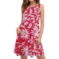 thumbnail image 2 of EQWLJWE Robe Longue pour Femmes Mode Été Sans Manches Camisole Imprimée Bretelles Col Rond Robe Pull, 2 of 5