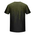 thumbnail image 4 of 5X Mens T Shirts Big & Tall M-5XL Plus Size Short Sleeve Tees Shirt Crewneck Pullover Gradient Printed Casual Slim Basic Tshirts Tops, 4 of 5