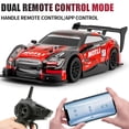 thumbnail image 6 of Wefone 1:24 RC Drift Car for Kids & Adults, 2.4GHz 4WD Remote Control Racing Car, 20KM/H High Speed, LED Lights, 2 Sets of Tires, Rechargeable Drift Car with Cones, Gift for Boys Girls Ages 14+, 6 of 9