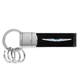 thumbnail image 2 of Chrysler Logo Genuine Black Leather Strap Loop Key Chain Keychain, 2 of 5