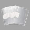 thumbnail image 1 of Apuakthei - Paquete de 20 sobres de plástico transparente para documentos, tamaño A4, con bolsillo para etiquetas y botón a presión para el hogar, el trabajo y la oficina, número de artículos: 10, 1 of 5