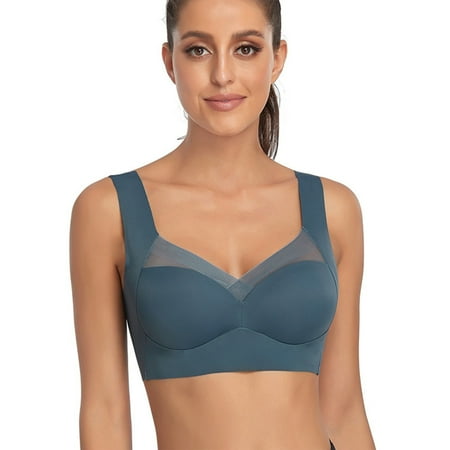 QIJIE Jeadora Ultimate Lift Bra  Seamless Sexy Push Up Wireless Bra for Women Dark Green XL