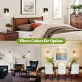 thumbnail image 4 of Candelabros de pared VerRon Gold de cristal transparente, juego de 2, 4 of 9