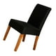 thumbnail image 1 of Milk Silk Chair Protector Black Stretchable Decorative Dining Room Furniture 1Pcs, 1 of 5