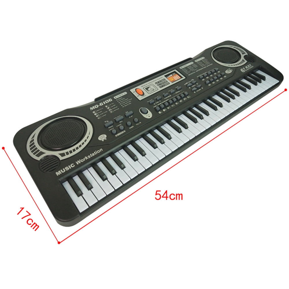 2025 New! 61 key keyboard Piano, Portable Electronic Digital Piano, Built In Dual Speakers, External Microphone, Power Plug, Rich Teaching Content, Multi-Functional Electronic Piano