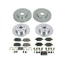 Front and Rear Brake Pad and Rotor Kit - Compatible with 2018 - 2022 Chevy Trax 2019 2020 2021