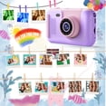 thumbnail image 6 of PURULU Kids Camera with Flip-up Lens for Selfie, HD Digital Camera for 3 4 5 6 7 8 Year Old Girls Birthday (Purple), 6 of 6