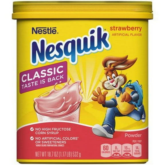 Nesquik Strawberry Powder 18.7oz (Pack of 4)