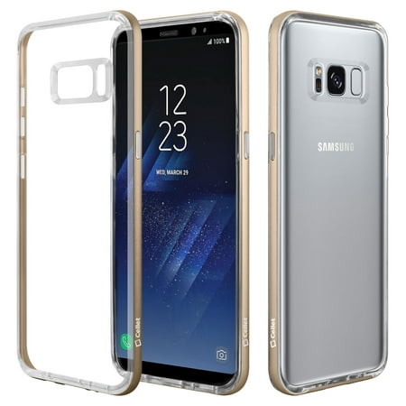 Cellet Dual TPU Bumper Case for Samsung Galaxy S8 - Gold